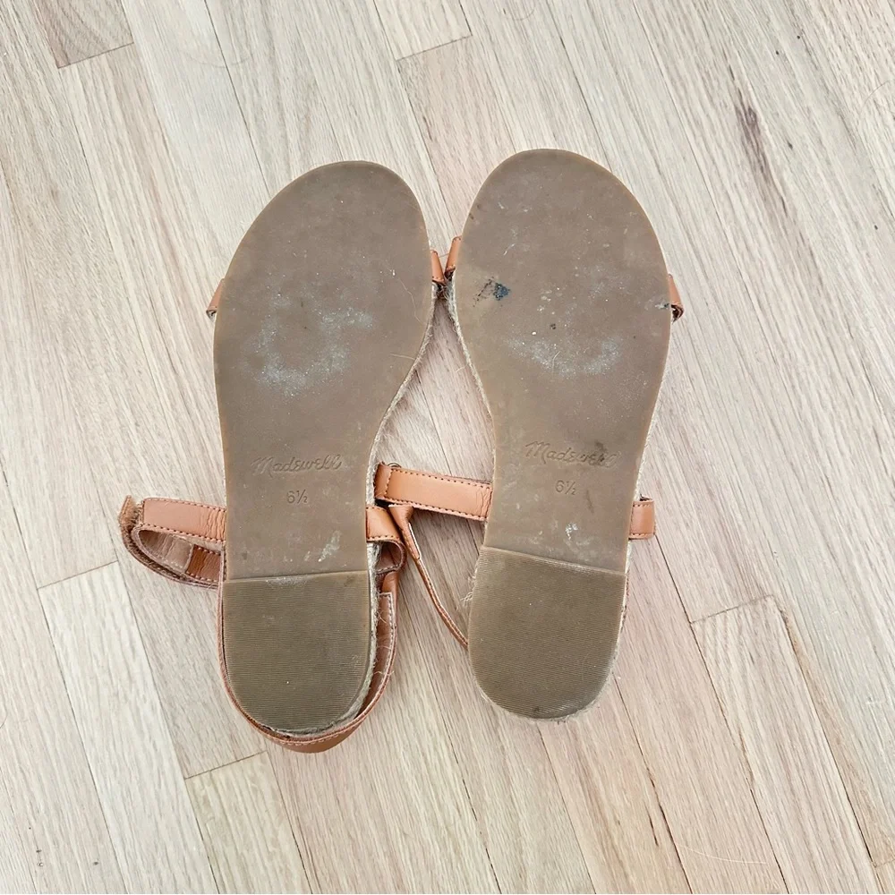 Madewell Hallie Espadrille Sandals Size 6.5 Desert Camel